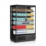 Vitrine murale noire 2 portes battantes 764 L