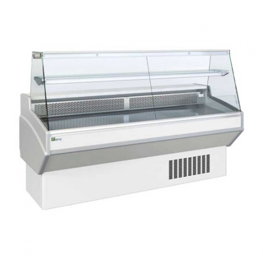 Vitrine droite froid statique avec réserve 1040 x 820 mm