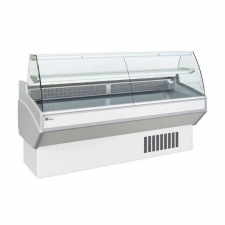Vitrine bombée froid statique avec réserve 1040 x 820 mm