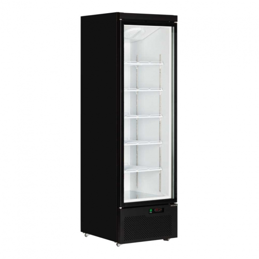 Vitrine positive 1 porte vitrée intérieur blanc 459 L