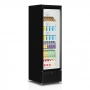 Vitrine positive 1 porte vitrée intérieur blanc 459 L