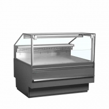 Vitrine de service plan de travail 900 mm grise 325 L