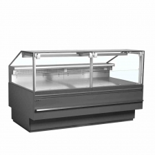 Vitrine de service plan de travail 900 mm grise 489 L