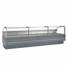 Vitrine de service plan de travail 900 mm grise 982 L