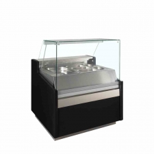 Vitrine réfrigérée structure Gastronorm noire L. 1025 mm