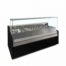 Vitrine réfrigérée structure Gastronorm noire L. 1985 mm