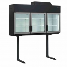 Congélateur/réfrigérateur mural noir basse conso 3 portes 628 L
