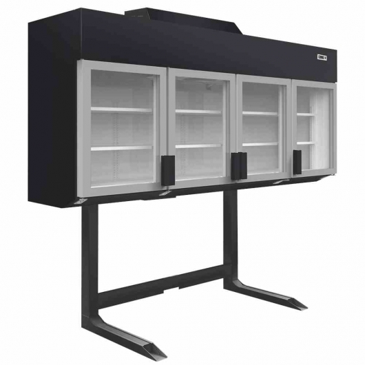 Congélateur/réfrigérateur mural noir basse conso 4 portes 650 L