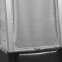 Vitrine réfrigérée ouverte basse en noir 2 tablettes 161 L
