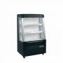 Vitrine réfrigérée ouverte basse en noir 2 tablettes 242 L