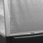 Vitrine réfrigérée ouverte basse en noir 2 tablettes 242 L