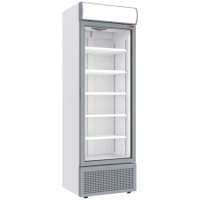Vitrine ventilée positive caisson lumineux blanche 494 L