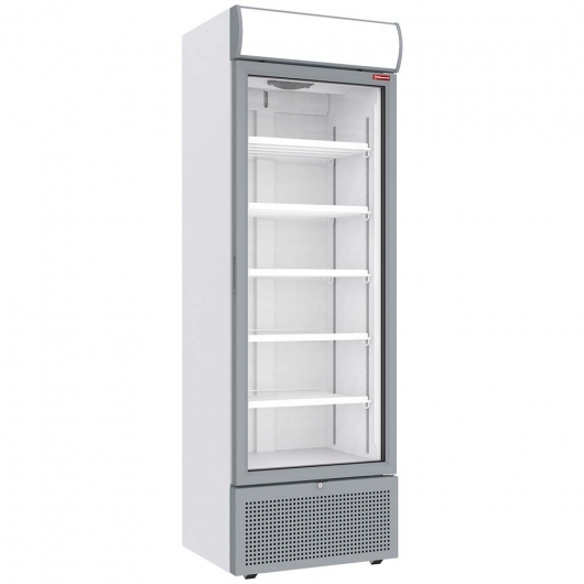 Vitrine ventilée positive caisson lumineux blanche 494 L