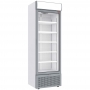 Vitrine ventilée positive caisson lumineux blanche 494 L