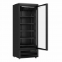 Vitrine murale positive 1 porte en verre noire 600 L