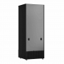 Vitrine murale positive 1 porte en verre noire 600 L