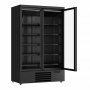 Vitrine murale positive 2 porte en verre noire 1000 L