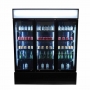 Armoire froide positive 3 portes en verre noire 1065 L