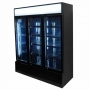 Armoire froide positive 3 portes en verre noire 1065 L