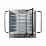 Vitrine murale positive 3 portes en verre blanche 1530 L