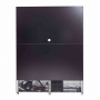Vitrine positive 3 portes en verre noire avec porte chauffante 1200 L