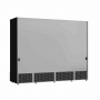 Vitrine murale positive 4 portes en verre noire 2025 L