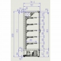 Vitrine murale Marco L. 2560 mm