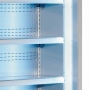 Vitrine murale réfrigérée ventilée portes coulissantes GRIS/BLANC L. 2000 mm
