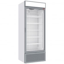 Vitrine ventilée positive 715 litres BLANCHE avec caisson lumineux