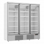 Vitrine murale négative 3 portes en verre blanche 1450 L