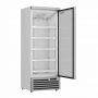 Vitrine murale positive 1 porte en verre blanche 600 L