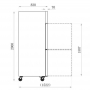 Armoire froide positive 700 L avec 2 portillons