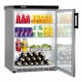 Armoire froide ventilée inox 180 L, porte vitrée