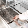 Friteuse gaz digitale 23 L filtrage huile automatique