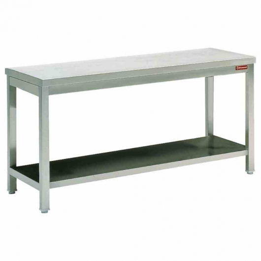 Table inox P. 600 mm L. 2200 mm