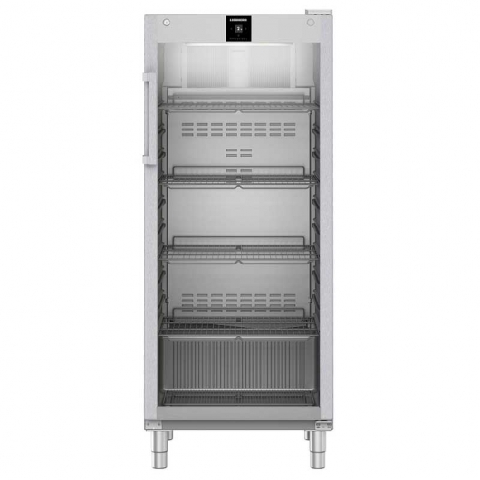 Armoire froide positive vitrée inox GN 2/1 600 L