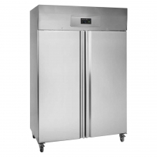 Armoire froide négative 2 portes pleines inox 976 L