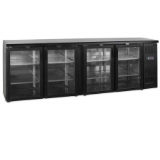 Arrière bar 4 portes vitrées 630 L
