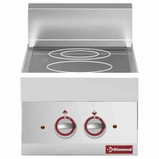Cuisinière électrique vitrocéramique 2 foyers