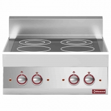 Cuisinière électrique vitrocéramique 4 foyers