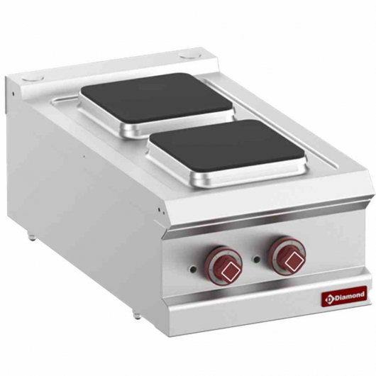 Cuisinière électrique 2 plaques carrées