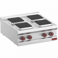 Cuisinière électrique 4 plaques carrées