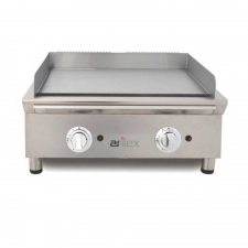Plancha Fry-Top à gaz en acier rectifié L. 692 mm