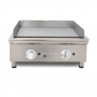 Plancha Fry-Top à gaz en acier rectifié L. 692 mm
