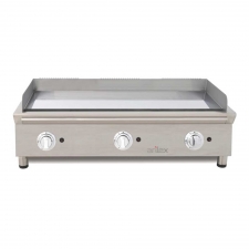 Plancha Fry-Top à gaz en acier chromé L. 1000 mm