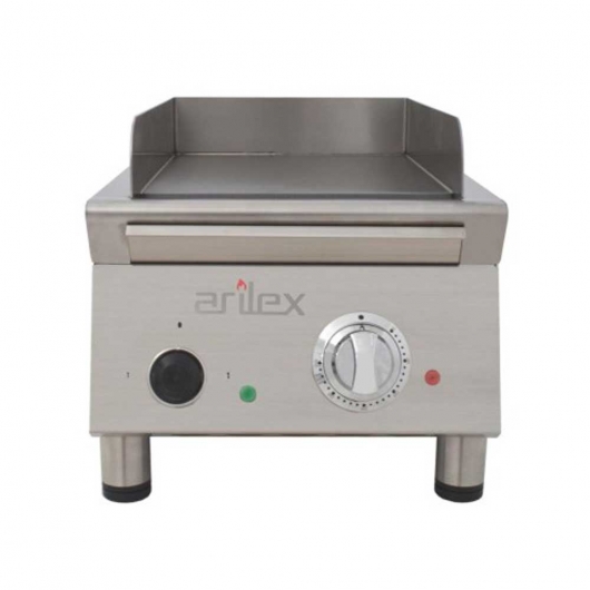 Plancha Fry-Top électrique en acier rectifié L. 385 mm