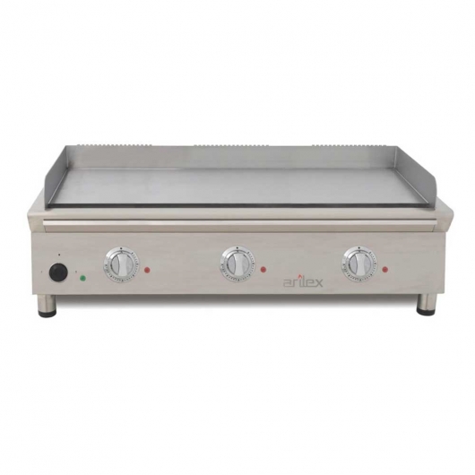Plancha Fry-Top électrique en acier rectifié L. 1000 mm