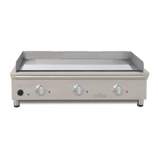 Plancha Fry-Top électrique en acier chromé L. 1000 mm