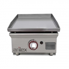 Plancha à gaz en acier laminé L. 406 mm