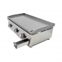 Plancha à gaz en acier laminé L. 806 mm
